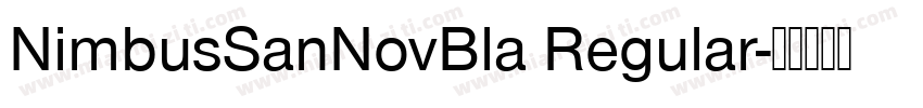 NimbusSanNovBla Regular字体转换